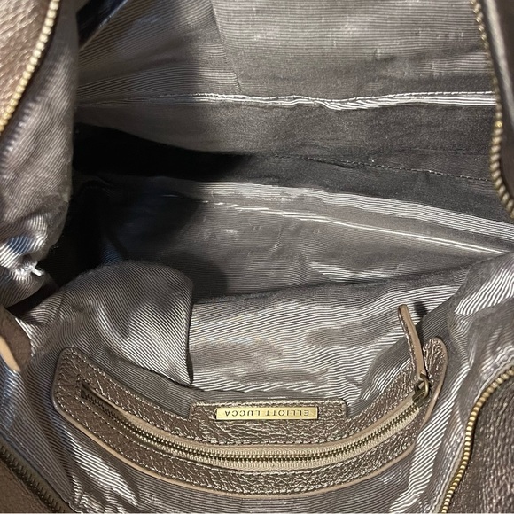 Elliott Lucca 'Estella' Gold-tone Leather Large Tote bag - Picture 9 of 16